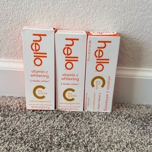 Hello Vitamin C Whitening Toothpaste Bundle Lot of 3